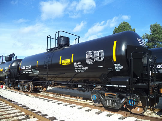 A 14,903-gallon tank car