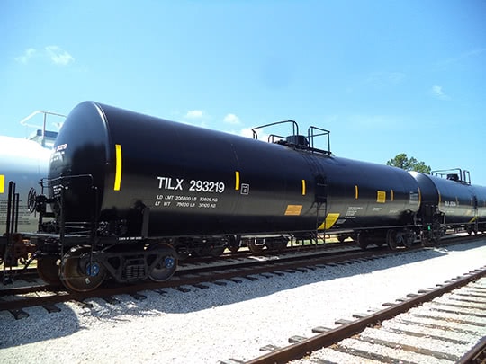 A 29,188-gallon tank car